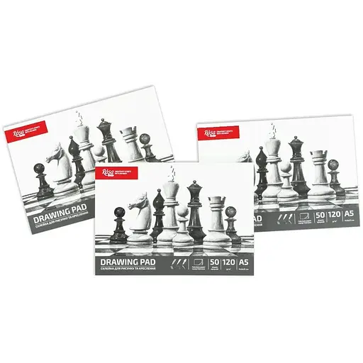 Склейка для рисунка Rosa Studio Шахматы 120г/м2 50л - фото 2
