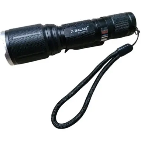 Тактический сверхмощный светодиодный ручной аккумуляторный фонарь X-Balog BL-1860-T6 качественный zoom фонарик - фото 1
