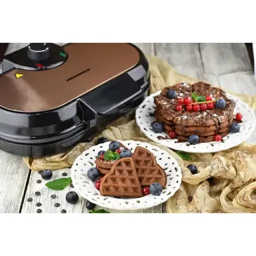 Вафельница Heinner HWF-1000CR Black/red RU - фото 3