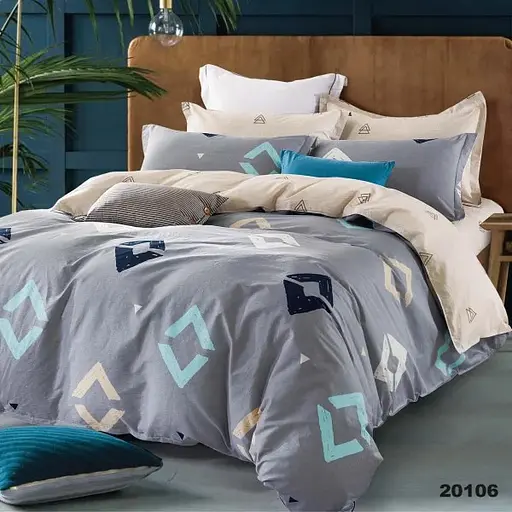 Комплект постільної білизни Viluta євро ранфорс 20106 100% бавовна - фото 1