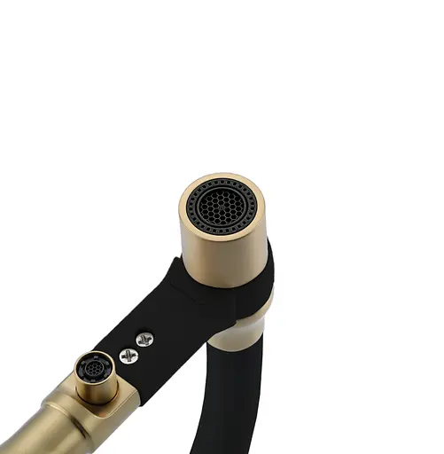 Змішувач для кухні Frap під фільтр з гнучким виливом F4397-3 Бронза - фото 3