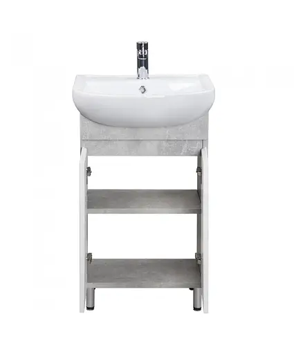 Тумба Мойдодир Oslo 50 Loft з умивальником Arteco 50 бетон-біла Сірий - фото 6