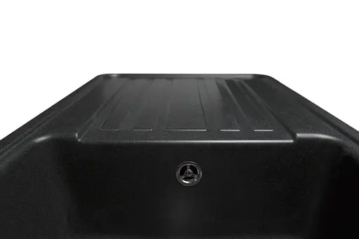 Кухонная мойка гранитная Miraggio Versal black 758x462x201 00211307, Черный - фото 6