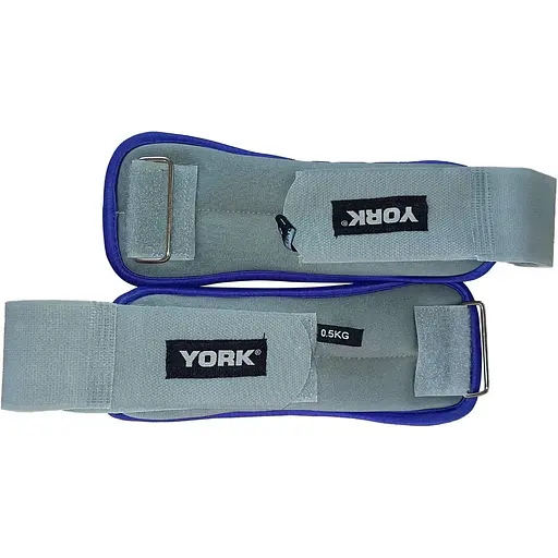 Утяжелители York Fitness Soft для рук и ног 2х0,5кг серый - фото 2