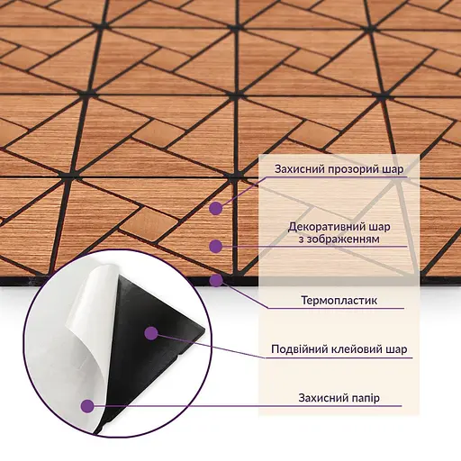 Самоклеющаяся PET мозаика 300х300х4мм SW-00001640 - фото 5