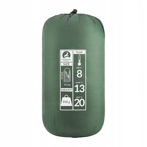 Спальный мешок (спальник) одеяло Mountain Goat Standard 2 в 1 MG0015 8 ...+20°C R Olive/Grey (P-5905973400961) - фото 5