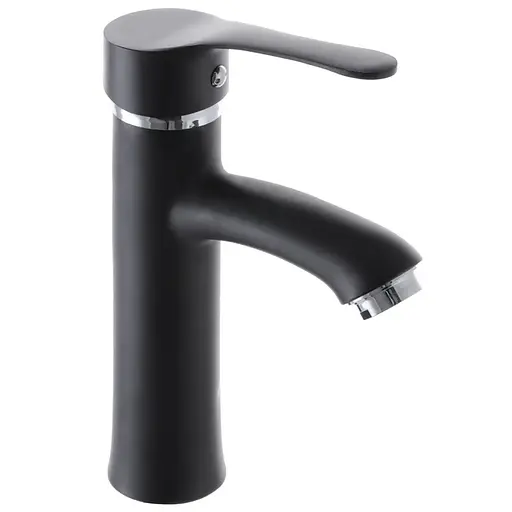 Смеситель для умывальника G-Ferro LAura-001 black GF1301 Черный матовый - фото 1