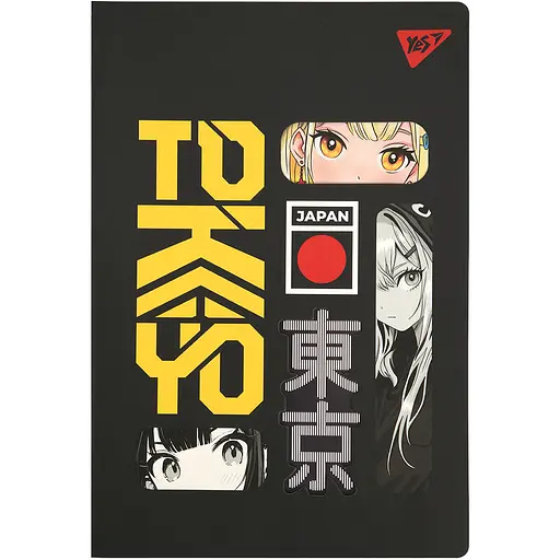 Зошит А4 Yes Tokyo  з висічкою 60 аркушів у клітинку (682020)