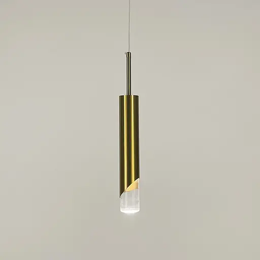 Видовжений латунний підвіс із акриловим розсіювачем | Арт. A 072/1 AB | Line F - фото 4