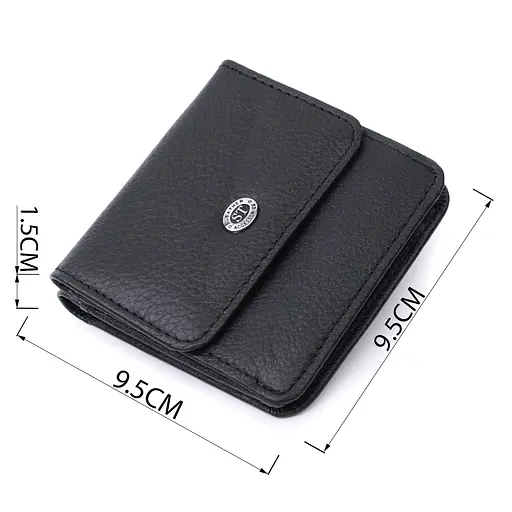 Кожаный женский кошелек ST Leather 9.5х9.5х1.5 см acs0029406 - фото 3