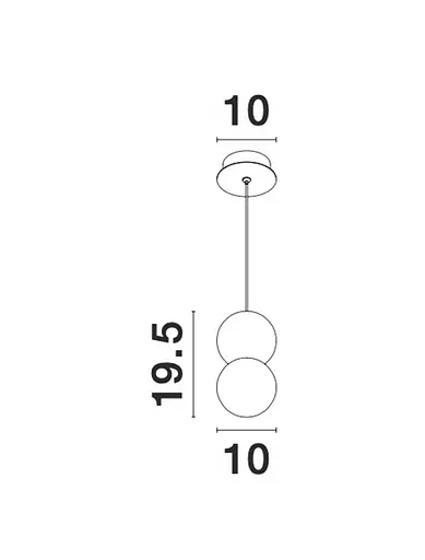 Підвісний світильник Nova Luce ZERO 9704191 - фото 8
