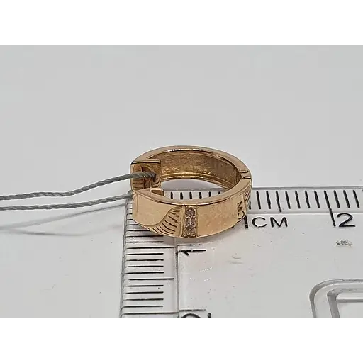 Золоті сережки Ювелірне виробництво А. Долина з фіанітами. 120911 - фото 4