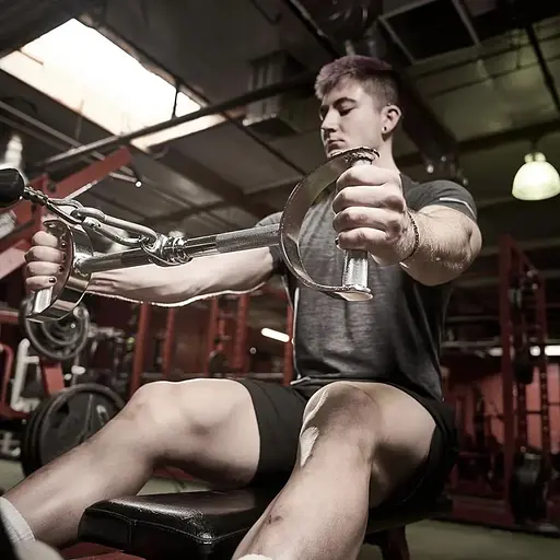 Ручка для верхньої тяги York Fitness 60см з паралельним хватом пряма, хром - фото 8