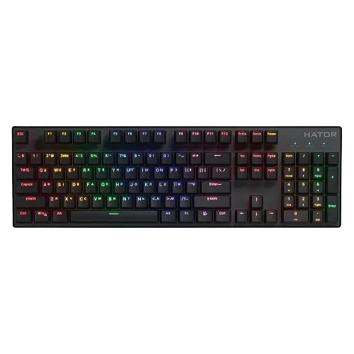 Клавіатура бездротова Hator Icefall Rainbow Black (HTK204UA)