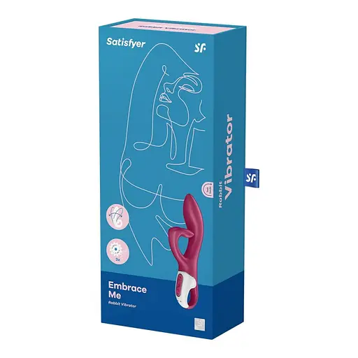 Вібратор-кролик Satisfyer Embrace Me 20.5 см бордовий - фото 9