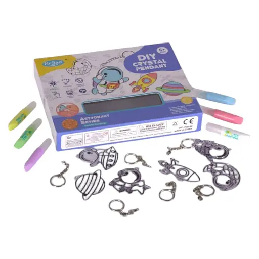 Набор для творчества "Space" 9040E, брелоки, раскраски, бусины, краска