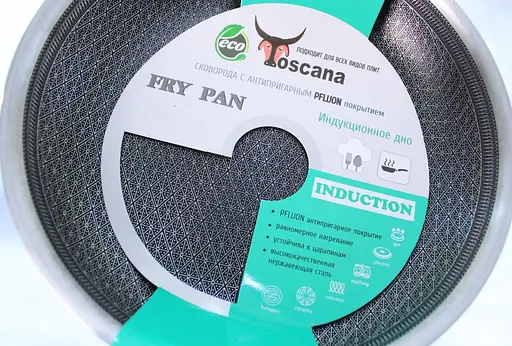 Сковорода Toscana 9090-30 Fry Pan с антипригарным покрытием PFLUON 30 см. - фото 6
