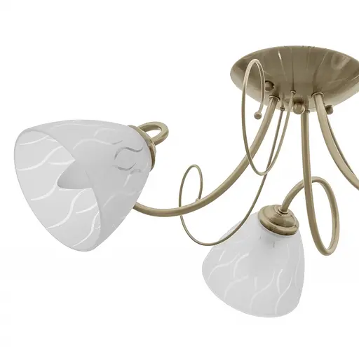 Люстра стельова Brille класична в зал E27 60W BZ (LK-595C/3) - фото 4