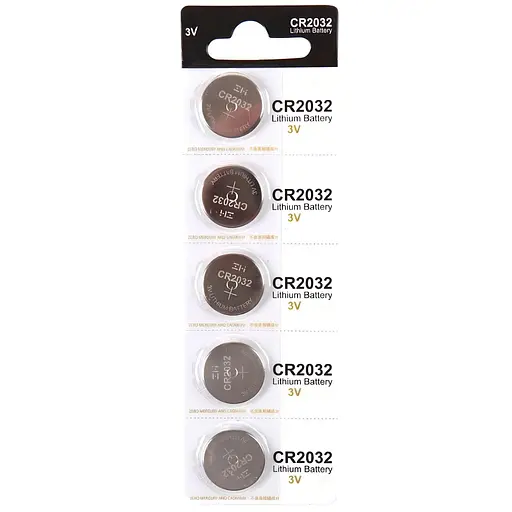 Батарейка Xiaomi ZMI CR2032 литиевая 3V 5 шт. (6958117501146)
