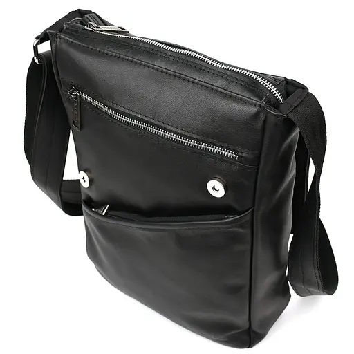 Чоловіча шкіряна сумка А4 через плече TARWA 33х26х8 см sum0028169 - фото 6