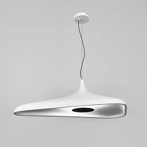 Светильник с уникальным белым плафоном 70х45 см | Ст. MJ260-800 WT | Line F - фото 3