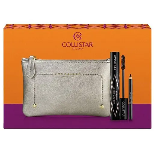 Набір для жінок Collistar Impeccable: Туш для вій 14 мл + Олівець для очей 0.8 г + Косметичка - фото 2
