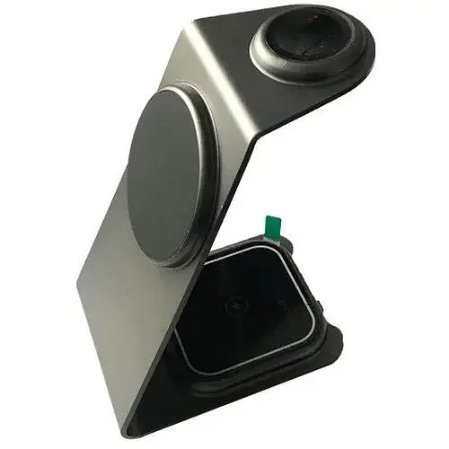 Зарядна станція 3IN1 M01 MagSafe Ultra-Thin (iPhone, iWatch, AirPods) 15W Original чорний - фото 1