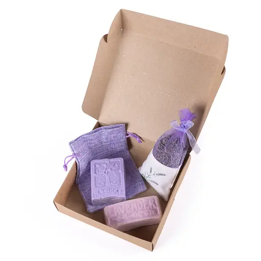 Подарочный набор "Лаванда": Мыло + саше + бомбочка для ванны романтичный подарок для девушки жене маме на день рождения (1042-02) - фото 2
