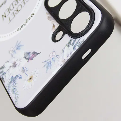 Чехол Epik TPU+PC Secret Garden with MagFit для Samsung Galaxy S24+ White - фото 6