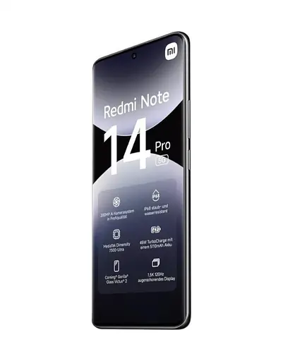 Смартфон Xiaomi Redmi Note 14 Pro 5G 12/512GB Midnight Black - фото 4