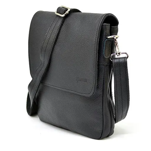 Кожаная мужская сумка через плечо TARWA 25х24х5 см sum0025376 - фото 1