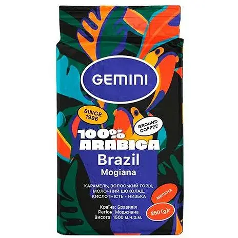 Кофе молотый Gemini Brazil 250 г - фото 1