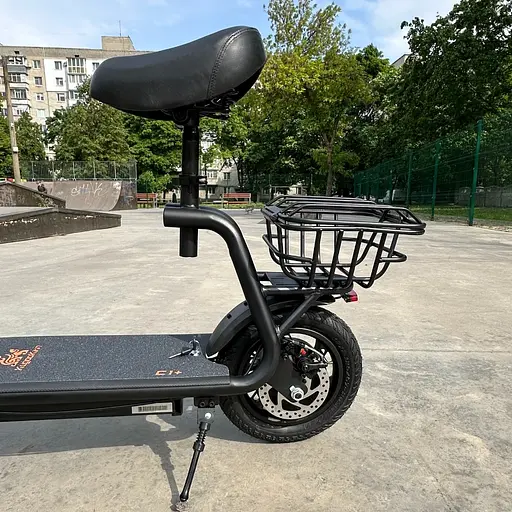 Электросамокат KUGOO Kirin C1+ Plus 18Ah 2025 года с сиденьем и корзиной - фото 11