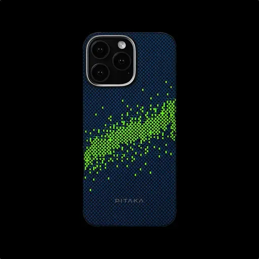 Чехол Pitaka Tactile Woven Case StarPeak MagEZ Lumintex Edition для Apple iPhone 16 Pro Milky Way Galaxy (KI1603PMYG) [128402] - фото 3