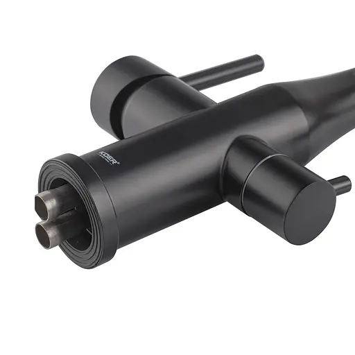 Змішувач для кухні на дві води Koer KI-72024-05 KR5012 Чорний матовий - фото 7