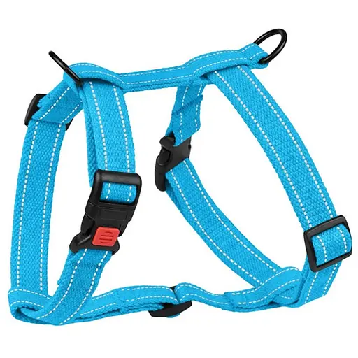 Шлея для собак Barksi Cotton Н-подібна L 40-58х44-78х2.5 см блакитна - фото 2