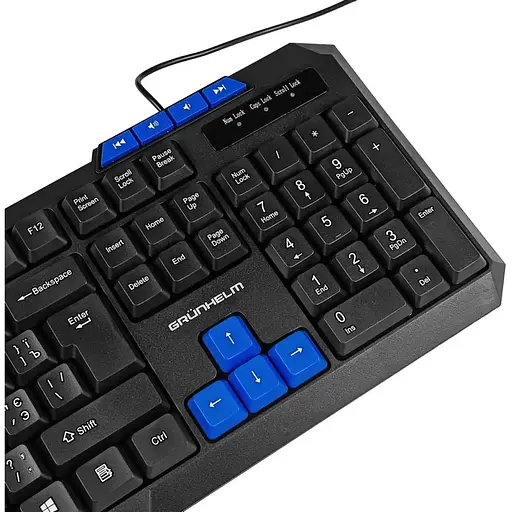 Клавиатура компьютерная Grunhelm KB-606WD проводная игровая (126866) - фото 4
