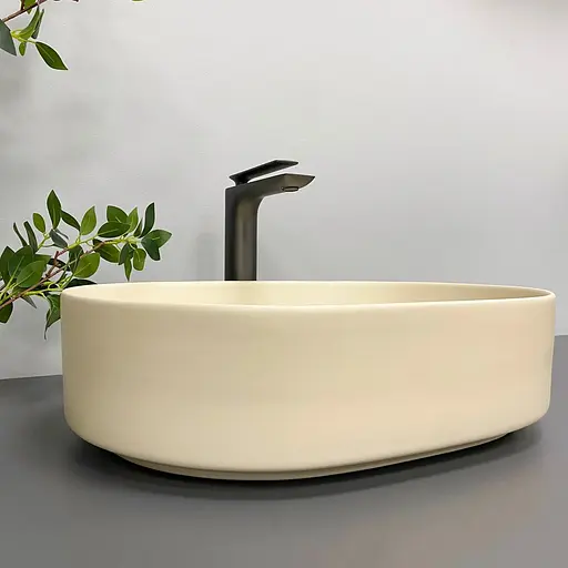 Умивальник VBI Verona 50 beige matt накладний VBI-011305 - фото 5