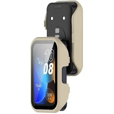 Чехол-накладка DK CDK для Huawei Band 10 Пластик Gloss Glass Full Cover (016251) (ivory) - фото 2