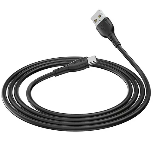 Зарядный кабель Borofone BX51 Triumph USB to Type-C 1 м Черный - фото 1