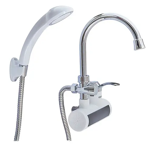 Водонагрівач Zerix ELW22-EW 3 kW проточний на стіну з лійкою та індикатором температури ZX4934 - фото 2