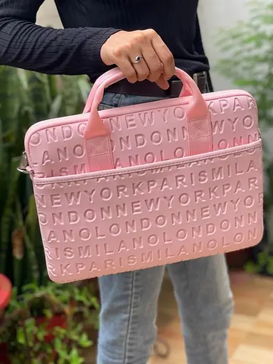 Сумка для ноутбука Wiwu Cosmo Laptop Slim Bag 13.3 розовый - фото 4