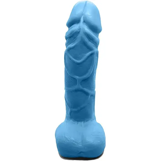 Крафтовое мыло-член с присоской Чистий Кайф Blue Size M - фото 3