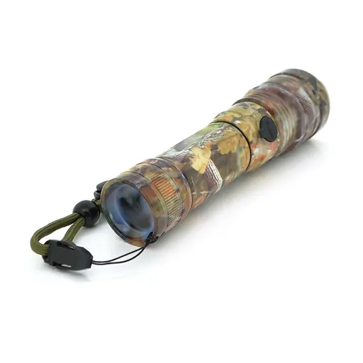 Фонарь ручной Bailong BL-P512M-P50, 1LED Cree XHP50.2, 19W, 5 режима, ZOOM,18650/ААА/8800mah, Multicam, IP40, кабель USB-micro, 160х45х34мм, BOX - фото 2