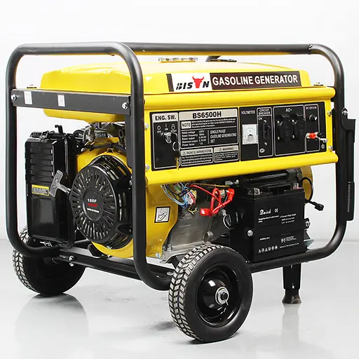 Бензиновий генератор BISON BS6500E 5.5 кВт, 25 л бак