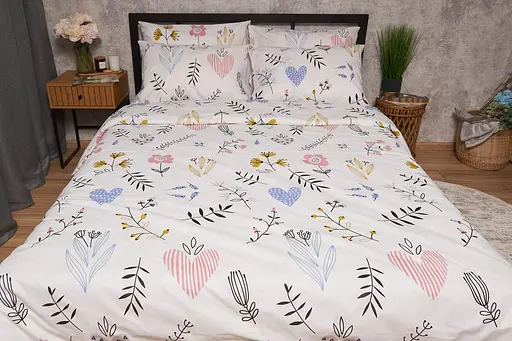 Комплект постельного белья Moon&Star Бязь Gold Люкс Painting евро 200х220 наволочки 2х70х70 - фото 3