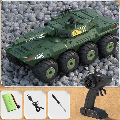 Бронетранспортер-амфібія на радіокеруванні SCHE Y1802 Green - фото 6