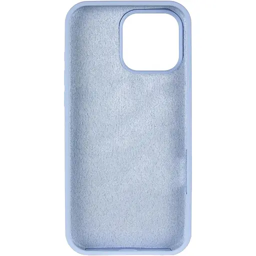 Чохол Silicone Case Full Protective (AA) для Apple iPhone 13 Pro Max (6.7) Блакитний / Lilac Blue - фото 3