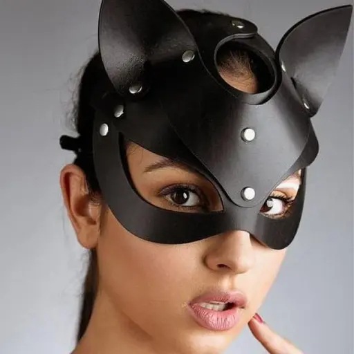 Маска для ролевых игр I’MCUM Fox Экокожа Черная (IM-SM230_fox) - фото 3