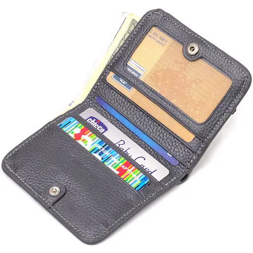 Кожаный женский кошелек Canpellini 10х9х1 см acs0025510 - фото 4